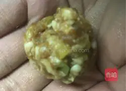 Illustration of making mushroom glutinous rice balls 5