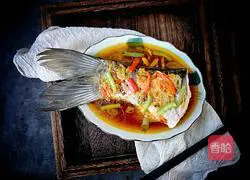 Steamed Fish with Chopped Pepper Sauce Illustration of how to make the tail 10