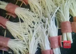  Illustration of how to make bacon enoki mushrooms 7