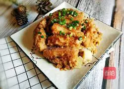 Illustration of how to make rice noodles and meat 8