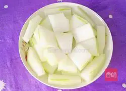 Illustration of how to make steamed winter melon fish 2