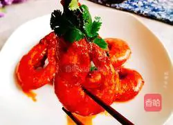 Illustration of braised prawns in oil 12