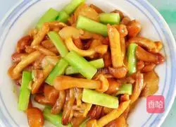 Illustration of how to stir-fry cucumber with slider mushrooms 7