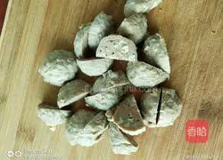 Illustration of how to make fried beef tendon balls 2