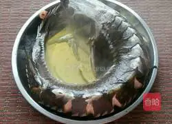 Illustration of how to make steamed sturgeon 5