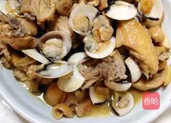 Illustration of how to make braised chicken with white clams 7