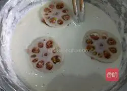 Illustration of how to make fried lotus root box 8