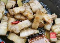 Illustration of home-cooked braised pork 5