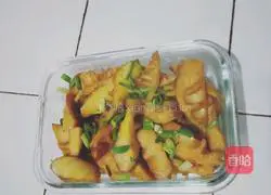 Illustration of braised bamboo shoots in oil 11