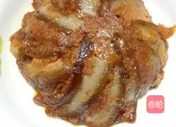 Illustration of how to make steamed pork with rice flour 7