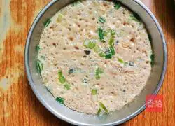 Illustration of three-color steamed eggs 3