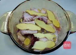 Ginger steamed Illustration of how to cook duck 3