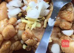 Illustration of steamed chicken nuggets with mushrooms and fungus 5