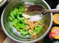 Illustration of how to make sea rice with bitter melon 7