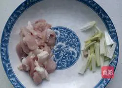 Illustration of home-style fried beans with meat 2