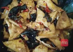 Fried fungus with tofu Practice illustration 6