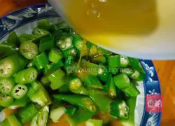 Illustration of how to make egg-flavored okra 12