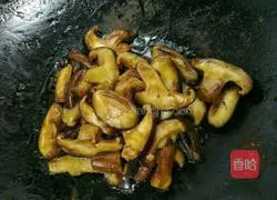 Illustration of how to make broccoli and shiitake mushrooms 4