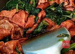 Illustration of how to make spinach with gluten 9