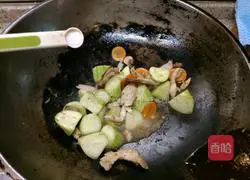 Illustration of how to make loofah and steak mushrooms 5