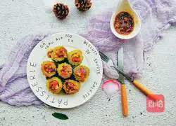 Illustration of how to make bitter melon stuffed with meat 8