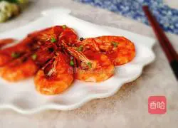 Illustration of braised prawns in oil 15