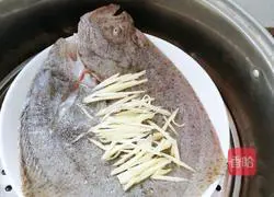 Illustration of how to make steamed turbot fish 2