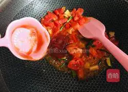 Illustration of how to make tomato sardines 7