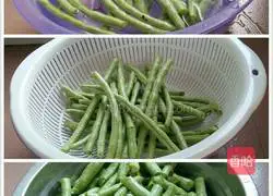 Illustration of how to make stir-fried cowpeas and meat 3