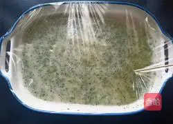 Illustration of how to make broccoli, yam and egg custard 13