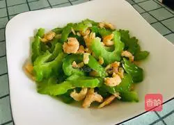 Illustration of how to make sea rice and bitter melon 9