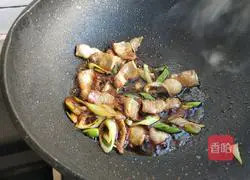 Illustration of how to make stewed dried tofu with baby cabbage and pork belly 8