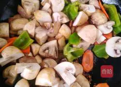 Illustration of how to make fried mushrooms with meat 5