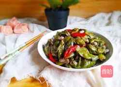 Illustration of how to make braised olive beans 14