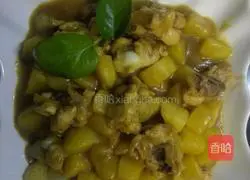 Illustration of how to make potato curry chicken nuggets 9