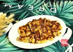 Illustration of how to make scallion oil-glazed chicken from Xiangcry next door 10