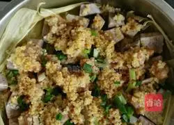 Super fragrant powder, taro and millet fragrant pork ribs recipe 8