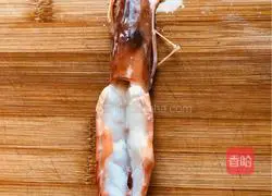 Illustration of how to make steamed shrimp with garlic vermicelli 2