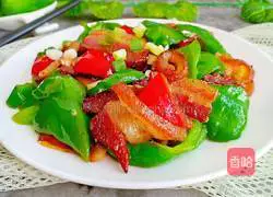 Illustration of how to stir-fry bacon and pepper 10