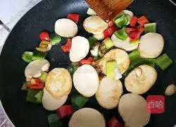 Illustration of how to make fried vegetarian chicken in oyster sauce 5