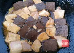 Illustration of how to make duck blood tofu 11