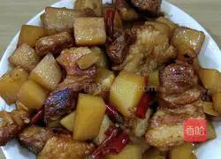 Illustration of how to make braised pork and potatoes 8