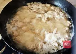 Illustration of how to make Qingbo meatballs 7