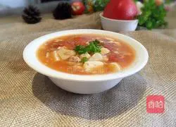 Illustration of how to make tomato stewed tofu 7