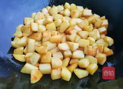 Cumin ham, diced potatoes recipe 5