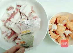 Illustration of how to make steamed pork with vermicelli 4