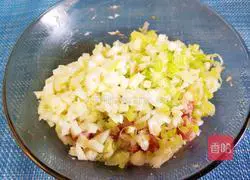 Illustration of how to make potato meatloaf and steamed eggs 5