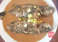 Illustration of braised black fish 6