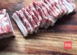 Illustration of how to make rice noodles and meat 2