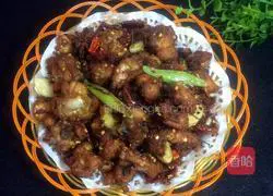 Illustration of how to make spicy chicken diced 12